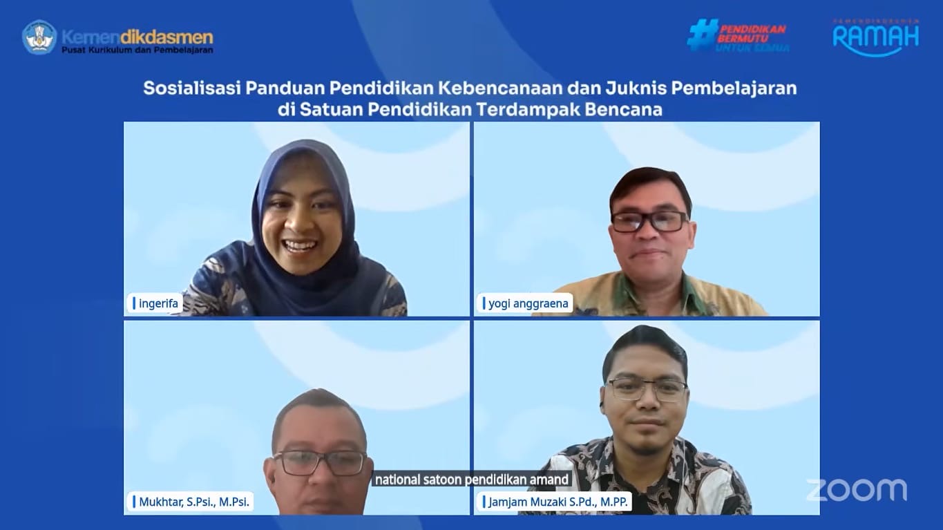 Panduan Pendidikan Kebencanaan dan Juknis Pembelajaran di Satpen Terdampak Bencana Diterbitkan