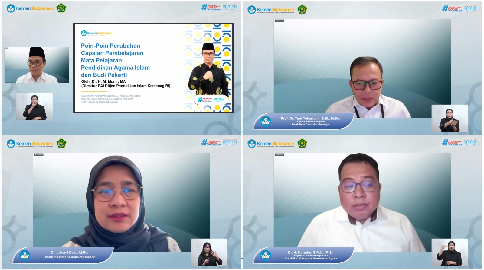 BKPDM dan Kementerian Agama Tegaskan Perubahan Capaian Pembelajaran Hanya Berlaku untuk Mata Pelajaran Pendidikan Agama dan Budi Pekerti